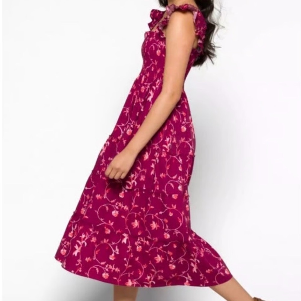 Hill House Home Ellie Nap Dress
Burgundy Botanical - size XS EUC